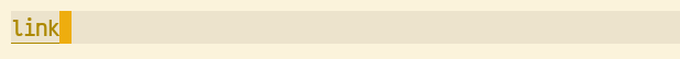 An org-mode file link shown as plain underlined text, with no preview of the code it points to